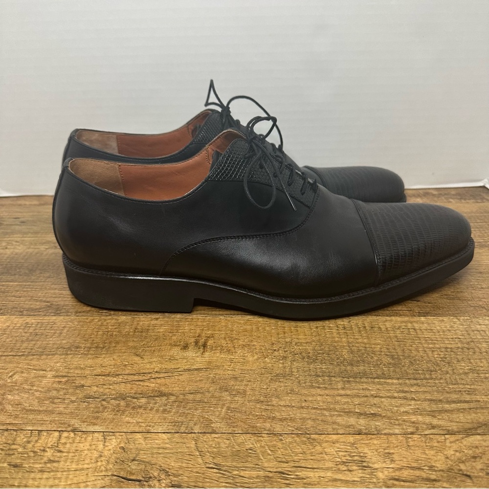 Men’s Leizilei Formal Oxford Dress Shoes. Black, size 11